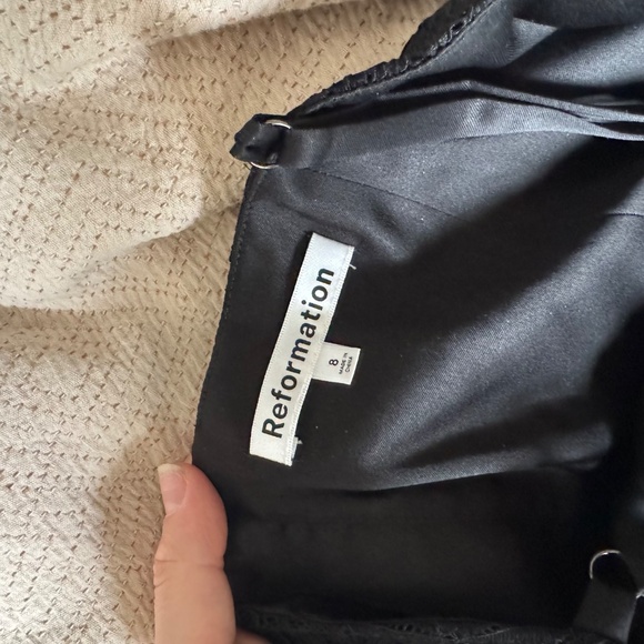 Reformation Canice Dress Black - Size 8 - Picture 6 of 10